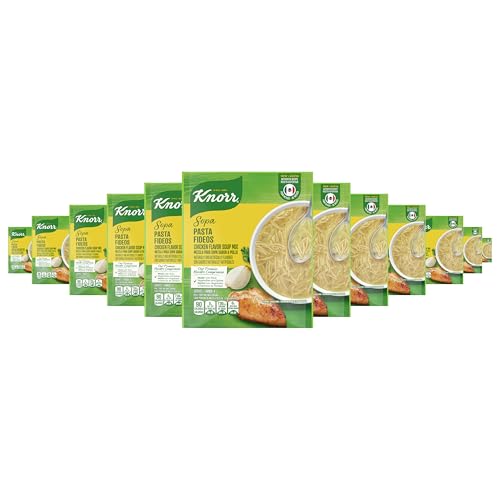 Knorr Sopa Soup Mix 12 pack Chicken Noodle Soup Made with Real Vegetables and Spices 3.5 oz