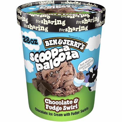 Ben & Jerry's Chocolate & Fudge Swirl Ice Cream Non-Gmo 28 Oz