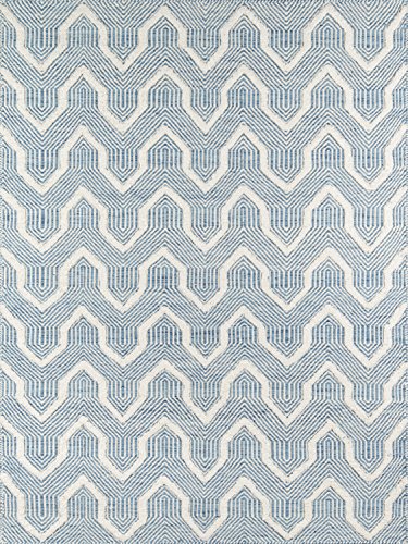 Erin Gates by Momeni Langdon Prince Blue Hand Woven Wool Area Rug 5' X 8'
