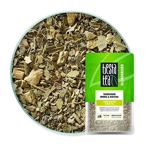 Tiesta Tea - Aromatic Lemon Matcha Green Tea - Tasmanian Herbs & Matcha, Premium Loose Leaf Tea Blend, No-Brewing, Boost Metabolism, Refreshing Blend, Resealable Pouch, Hot & Iced 2.2oz - 20-25 cups
