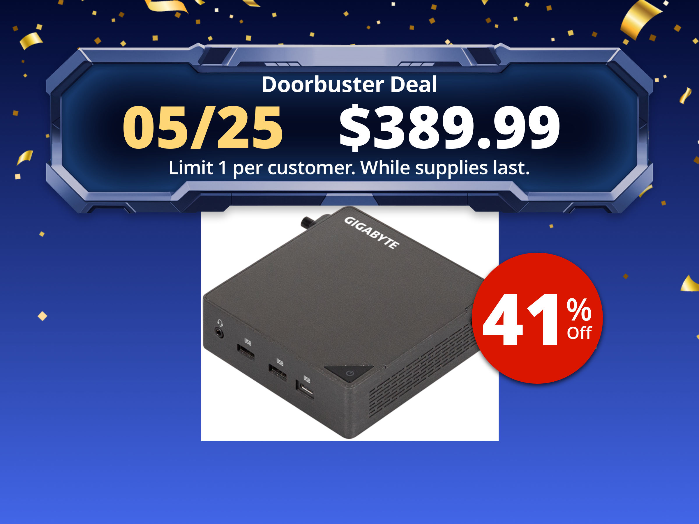 GIGABYTE  BRIX (Mini-PC Barebone) GB-BRU7-255H, Intel® Core™ Ultra 7 processor 255H, Intel® Arc™ Graphics, 140T GPU.