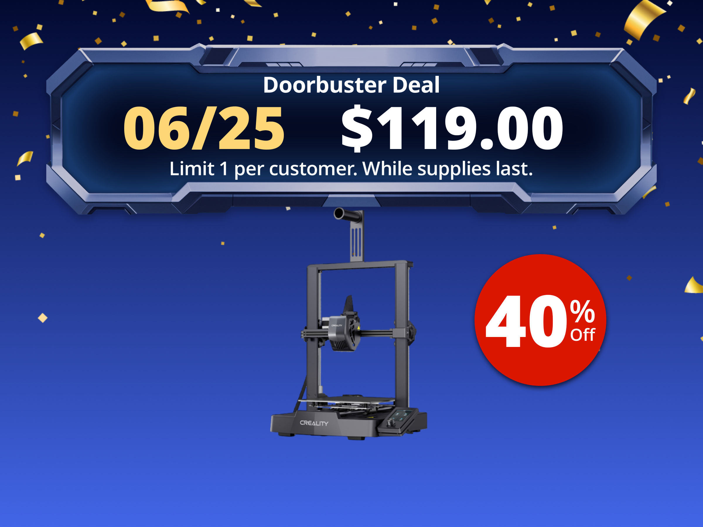 Creality Ender-3 V3 SE 3D Printer, 250mm/s High Speed, CR Touch Auto Leveling, Sprite Direct Extruder, Dual Z-Axis, Auto Filament Loading, 8.66 x 8.66 x 9.84in Build Volume