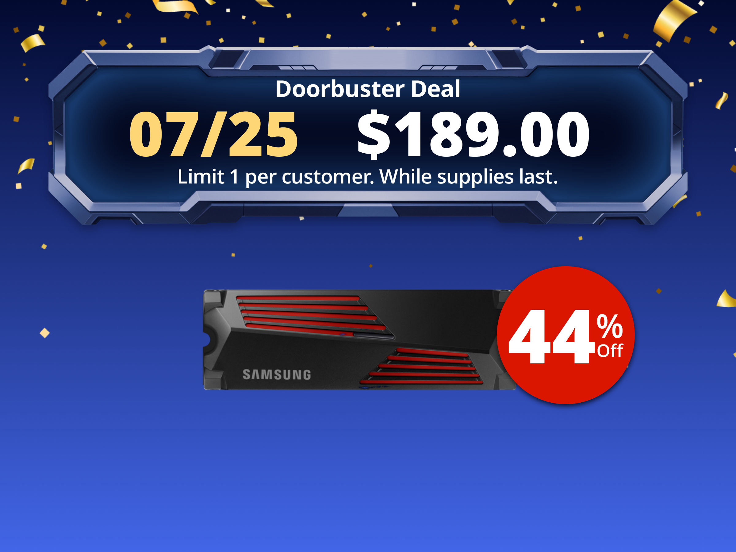 SAMSUNG SSD 990 PRO with Heatsink 1TB, PCIe 4.0, Sew. Read Speeds Up-to 7,450MB/s, Compatible with PlayStation®5 (MZ-V9P1T0CW)