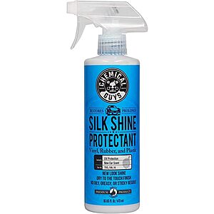 Chemical Guys Silk Shine Tire and Trim Dressing and Protectant – Non-Greasy Vinyl, Plastic & Rubber Spray, Plastic Restorer for Cars – Restores Shine for Cars, Trucks, Motorcycles, RVs, 16 fl oz