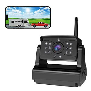 Wireless Backup Camera Magnetic Rechargeable Rear View. Clip coupon on product page for sale price $65.53