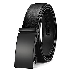 CHAOREN Mens Leather Ratchet Belt - 1 3/8" for Dress Pants $6.83 at CHAOREN Global via Amazon