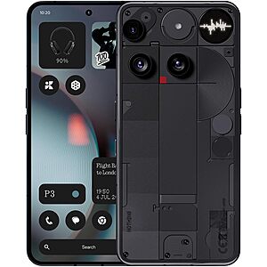 Nothing Phone (3) Cell Phone, 5G Unlocked Phones 256GB, Smartphone Black $584