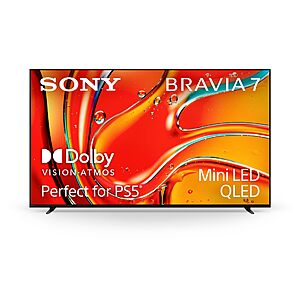 Sony 65 Inch Mini LED QLED 4K Ultra HD TV BRAVIA 7 Smart Google TV with Dolby Vision HDR and Exclusive Features for PlayStation®5 (K-65XR70)