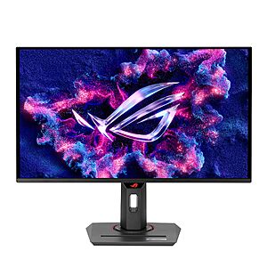 ASUS ROG Strix 26.5” 1440P QD-OLED Gaming Monitor (XG27ACDNG) -QHD (2560x1440), 360Hz, 0.03ms, Custom Heatsink, OLED Care+, G-SYNC Compatible, 99% DCI-P3, DisplayWidget, AI Gaming, 3yr Warranty