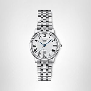 Tissot Womens Tissot Carson Premium Automatic Lady 316L Stainless Steel case Automatic Watches, Grey, Stainless Steel, 15 (T1222071103300) $470