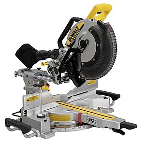 DEWALT 20V MAX XR 12 inch Double Bevel Sliding Miter Saw, Cordless, Tool Only (DCS785B) $499 @Amazon