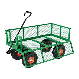 Garvee Garden Carts 500 LBS Capacity Heavy Duty Steel Garden Wagon Cart, various colors, from $79.99
