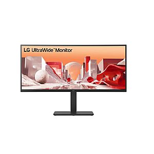 LG 34" 34BA85QE-I UltraWide QHD Curved IPS Monitor with Built-in FHD Webcam and USB Type-C&trade; $389.99