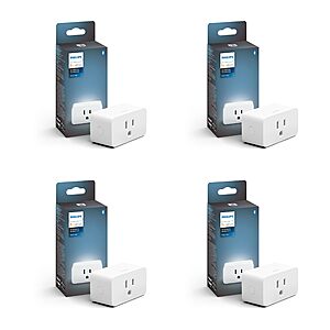Philips Hue Smart Plug, 4-Pack, White $77.48