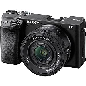 Sony Alpha a6400 Mirrorless Camera with 16-50mm or 18-135mm Lens Black, from $948