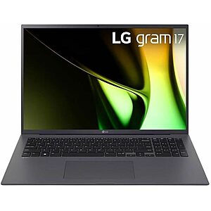 LG 17Z90S-V.APC8U1 17" 2560 x 1600 IPS Panel GRAM Lightweight Notebook, CORE ULTRA 7, 32 GB, 1 TB, Windows 11 Pro $1813.45 at Amazon