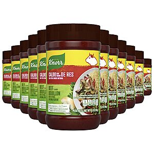 Knorr Beef Granulated Bouillon Powder 15.9 oz, Caldo de Carne, Soups, 12PK, w/S&S $26.44 at Amazon