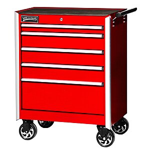 Williams 50902 5 Drawer Commercial Rollcab Cabinet, Red $647.18