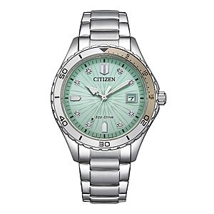 CITIZEN Ladies' Eco-Drive Sport Casual 36.8mm Stainless Steel, various color $198.95 @Amazon