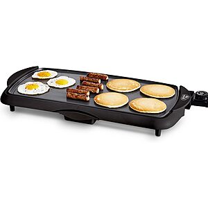 GreenLife 20" Extra Large Electric Griddle, Black $34.99 @Amazon