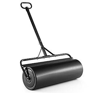 COSTWAY Lawn Roller Push/Tow Behind a Tractor Sod Drum Roller for Garden Yard Park Farm (Black, 39"X12"X54") $78.99 @Amazon