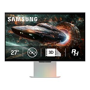Samsung 27" Odyssey 3D (G90XF) Series 4K Gaming Monitor, 165Hz, 1ms Response Time $898.01 @Amazon