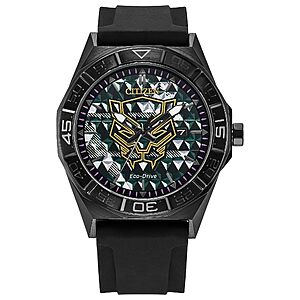 CITIZEN Men's Eco-Drive Black Panther 42mm Stainless Steel AW1858-03W $360