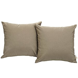 Modway Convene Outdoor Patio All-Weather Pillow - Set of 2, various colors, from $15.79