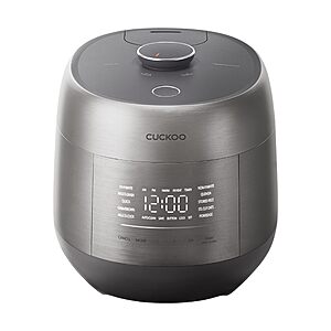 CUCKOO Twin Pressure Induction Rice Cooker, 12-Cup Cooked, CRP-PHTR0609FS $449.98 @Amazon