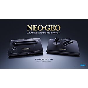 Pre-order (released on September 16, 2027) NEOGEO AES+, from $249.99