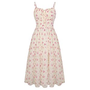 Belle Poque Midi Floral Dress w/ Pockets (size S-XXL, various colors) $16.49 & More + Free Shipping w/ Prime or on $35+