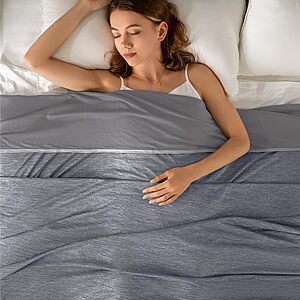90"x90" Topcee Cooling Blanket Q-Max 0.5 for Hot Sleepers (Grey, Queen Size) $16.09 + Free Shipping w/ Prime or on $35+