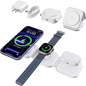 15W Smile Station 3-in-1 Magnetic Foldable Charging Station $11.47 + Free Shipping w/ Prime or on $35+