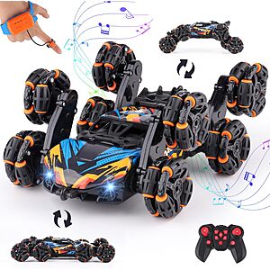 Nexbox 8 Wheels Hand Gesture Sensing Remote Control Stunt Car (Black/Blue) $22.35 + Free Shipping