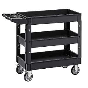 SucceBuy Heavy-Duty Utility Service Cart w/ 360&deg; Swivel Wheels (Up to 550-lbs) $38.20 + Free Shipping