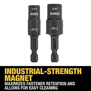 DEWALT Nut Driver Set, Double Ended, 2-Piece (DWADEND-2) $7.99