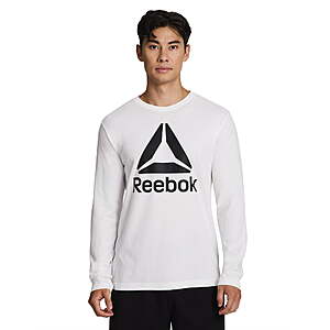 Reebok Men's Core Graphic Long Sleeve T-Shirt (3 colors, Limited Sizes) $6.93 + Free Shipping w/ Walmart+ or on $35+