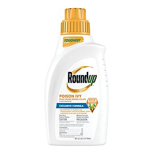 32-Oz Roundup Poison Ivy Plus Tough Brush Killer Concentrate $15.72 + Free Shipping w/ Prime or on $35+