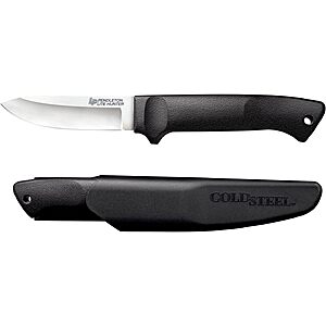 Cold Steel Pendleton Lite Hunter 3-5/8" German 4116 Stainless Steel Drop Point Fixed Blade Outdoor Camping Game Hunting Knife | Ergonomic High-Impact Handle, Weather-Resistant Secure-Ex Sheath