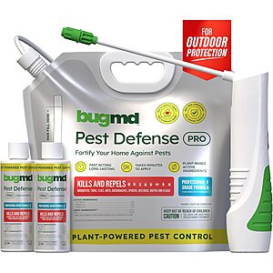2-Pack BugMD Pest Defense Pro Peppermint Oil Bug Spray & Mosquito Repellent w/ Electric Sprayer Wand Kit $59.99 + Free Shipping