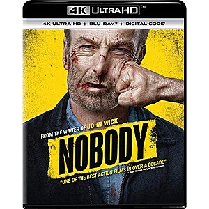 Nobody (4K UHD + Blu-ray + Digital) $14.99 + Free Shipping w/ Prime or on $35+