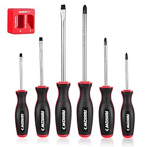 Arrow 7-Piece Magnetic Screwdriver Set w/ Magnetizer/Demagnetizer (Cr-V Steel) $11.88 + Free Shipping w/ Prime or on $35+