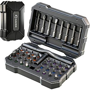 [Prime] 42-Piece Saker Magnetic T-Handle Ratchet Screwdriver Set (Dark Grey) $22.49 + Free Shipping