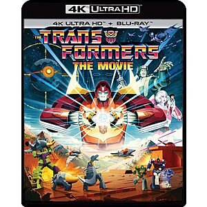 The Transformers: The Movie 35th Anniversary Edition (4K UHD + Blu-ray) $16.14 + Free Shipping w/ Prime or on $35+