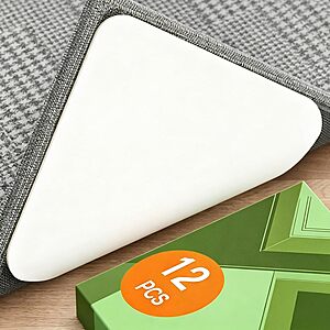 12-Count Home Techpro Double-Sided Reusable Rug Gripper Pads (3.15") $6.98 + Free Shipping w/ Prime or on $35+