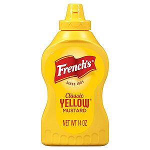 14-Oz French's Classic Yellow Mustard $1.46 w/ S&S + Free Shipping w/ Prime or on $35+