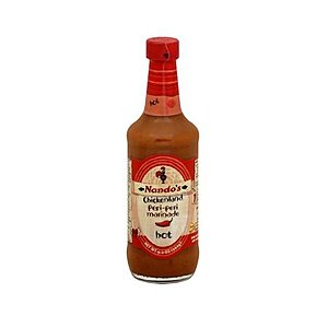 Pack of 6: Nando's Hot Peri Peri MARINADE (Hot), 9.2 Ounce Glass Bottles - NOT "Hot Sauce" but "Marinade" SUPER RARE in the USA - Def a PM $9.41