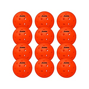 $9.99 | Franklin Sports X-40 Outdoor Pickleballs - Ember - 12PK at Woot!