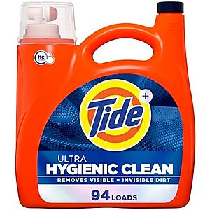[SnS, AC] $44.48* | 4 &times; 132-Oz Tide Ultra Hygienic Clean Liquid Laundry Detergent (Original, 94 Loads) ($11.12 each) at Amazon