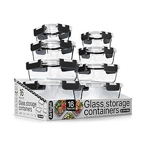 $24.99 | 16-Piece Bakken Borosilicate Glass Food Storage Containers w/ Lids at Woot!